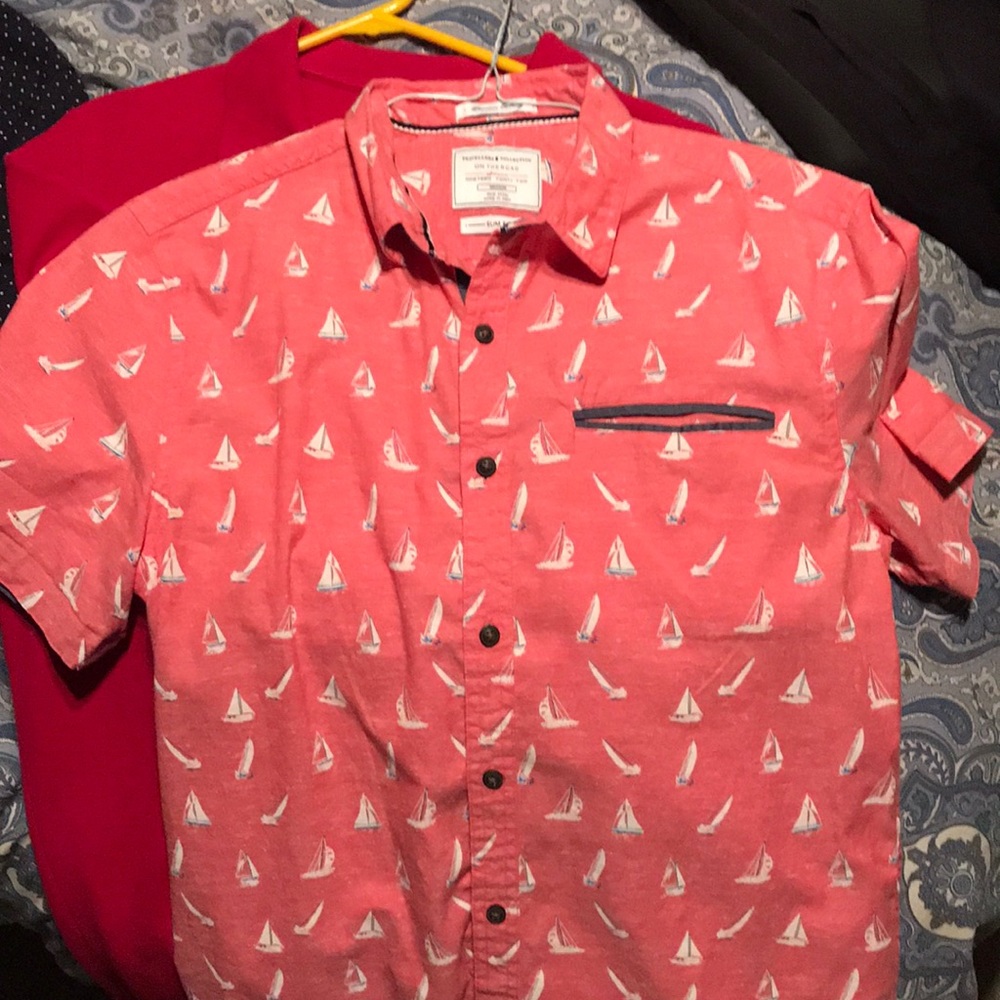 Men’s sail boat button down